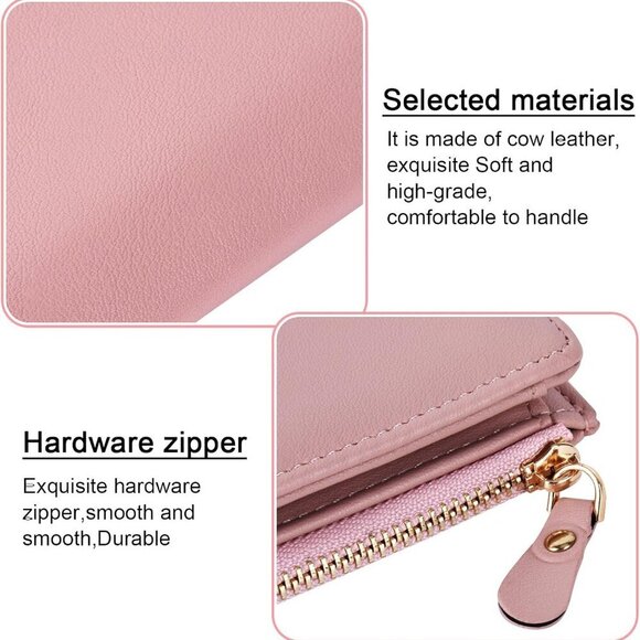Mother Leather Wallet for Women Personalized Engraved Sister Gift for Birthdays